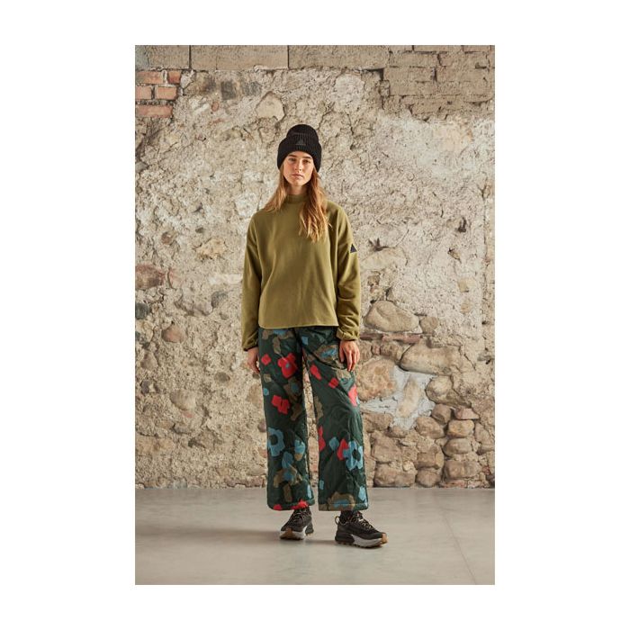 Maloja RomaliaM Fleece Shirt - Oversized Mountain Fleece Mit Blumenprint