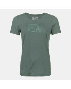 120 Cool Tec Leaf Logo TS Bergshirt Damen