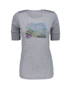 Melange Print T-Shirt Damen