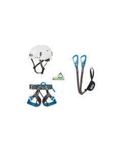 Klettersteigset LACD Via Ferrata Pro Evo 2.0  + Gurt Via Ferrata Light + LACD Protector 2.0