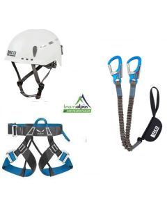 Klettersteigset LACD Via Ferrata Pro Evo 2.0 + Salewa Gurt Via Ferrata Light + LACD Protector 2.0