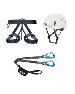 Klettersteigset LACD Via Ferrata Pro Evo 2.0  + LACD EXP Gurt + LACD Protector 2.0