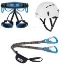 Klettersteigset LACD Via Ferrata Pro Evo 2.0 Start Gurt + Salewa Toxo Kletterhelm