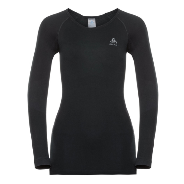 ODLO BL TOP Crew neck l/s PERFORMAN 60064 black - odlo concrete gr XS