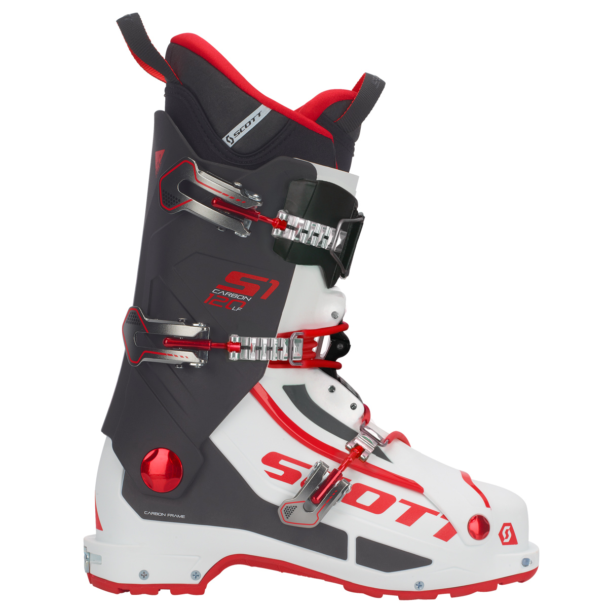 SCOTT SCO Boot S1 Carbon Longfiber 1030 white/red 28,5