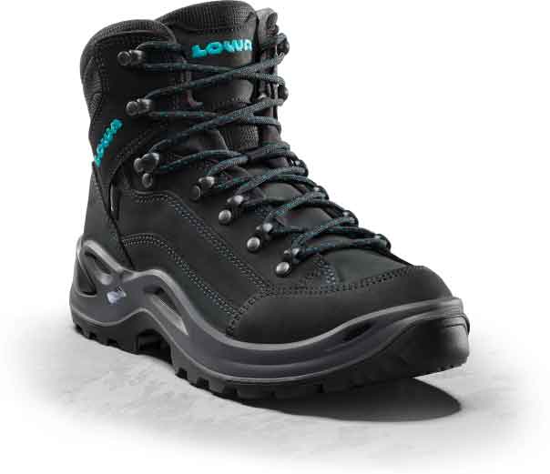 LOWA RENEGADE GTX MID WS 9368 ASPHALT/TUERKIS 8