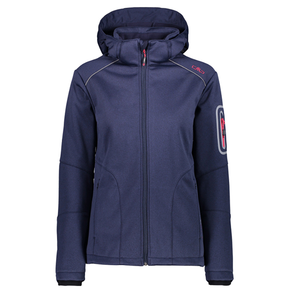 CMP WOMAN JACKET ZIP HOOD 44BN GRANITA MEL.-B.BLUE 38