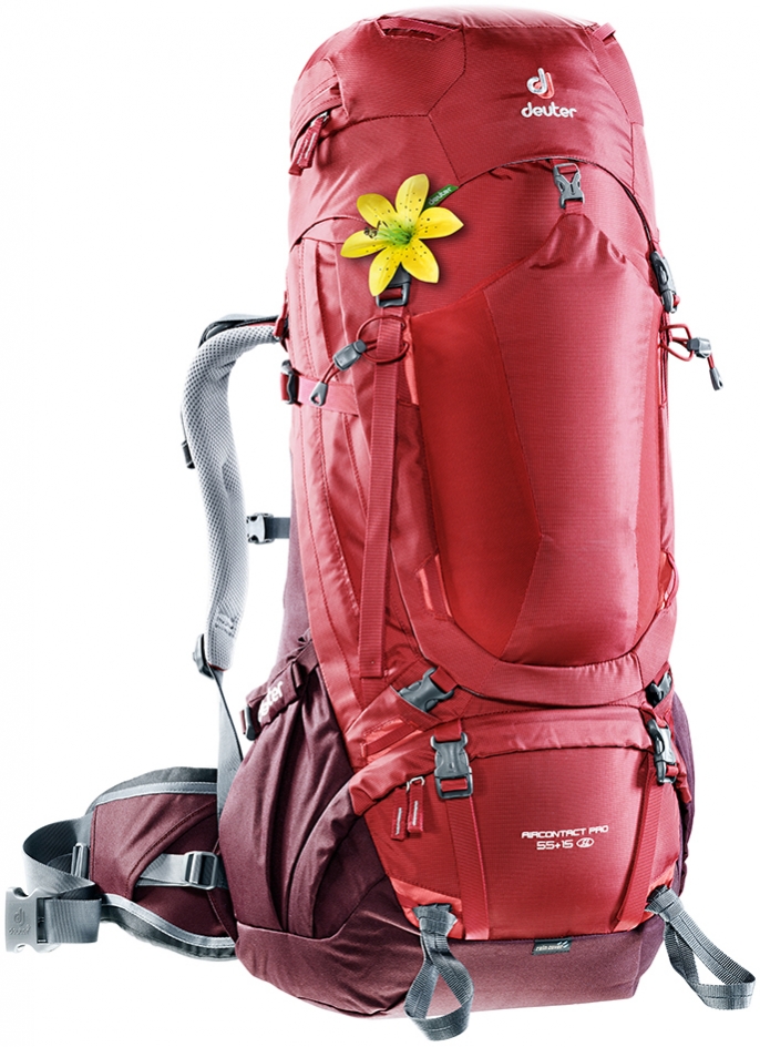 DEUTER Aircontact PRO 55 + 15 SL 5005 cranberry-aubergine -