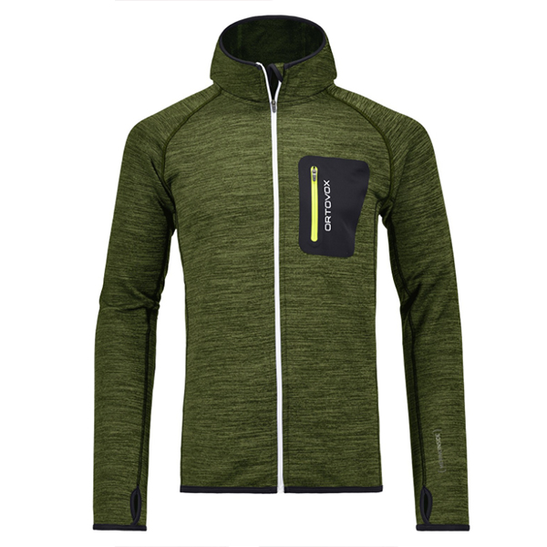 ORTOVOX Ortovox Fleece Melange Hoody M matcha green blend XL