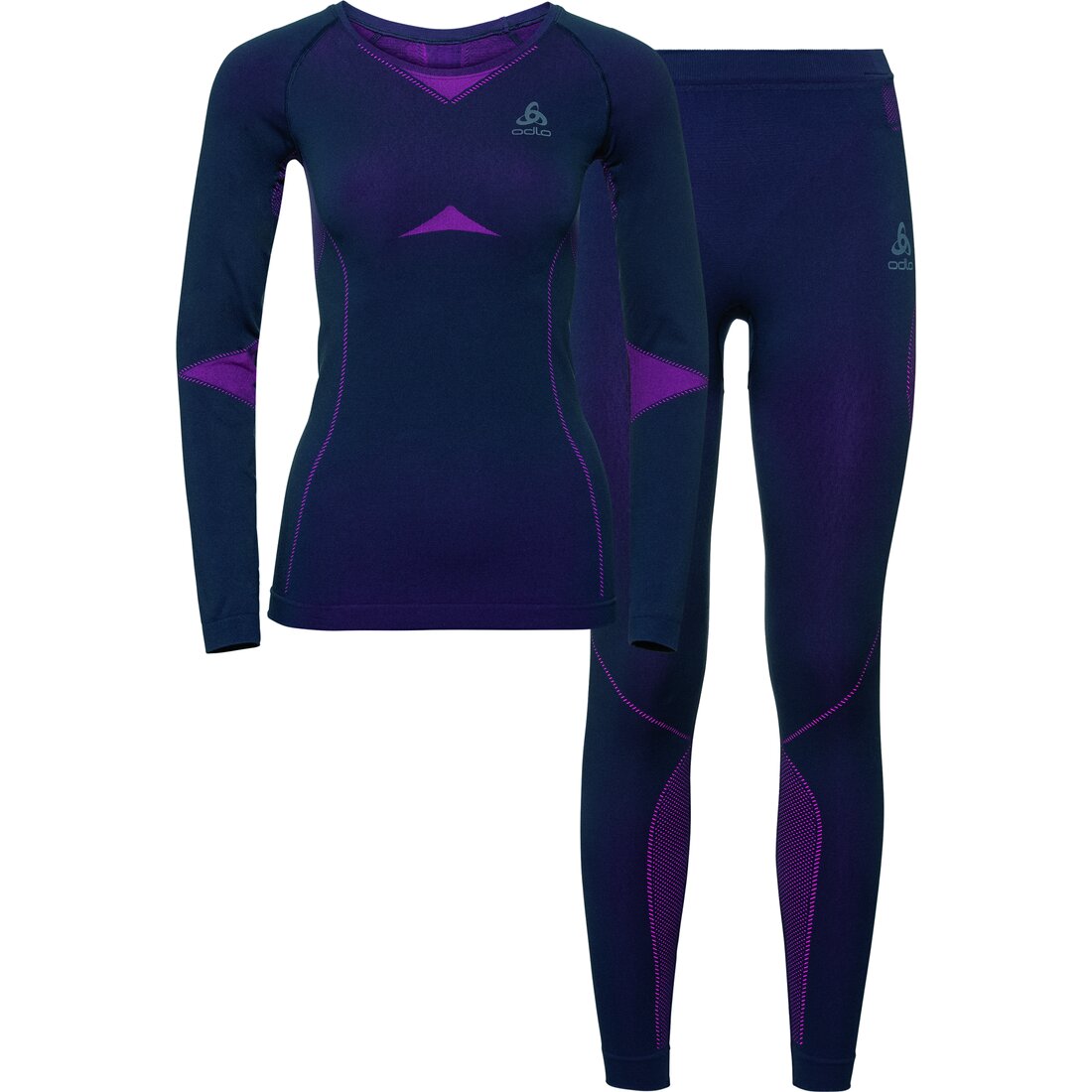 ODLO Set long WINTER SPECIALS PERFO 20745 diving navy - beetroot p M